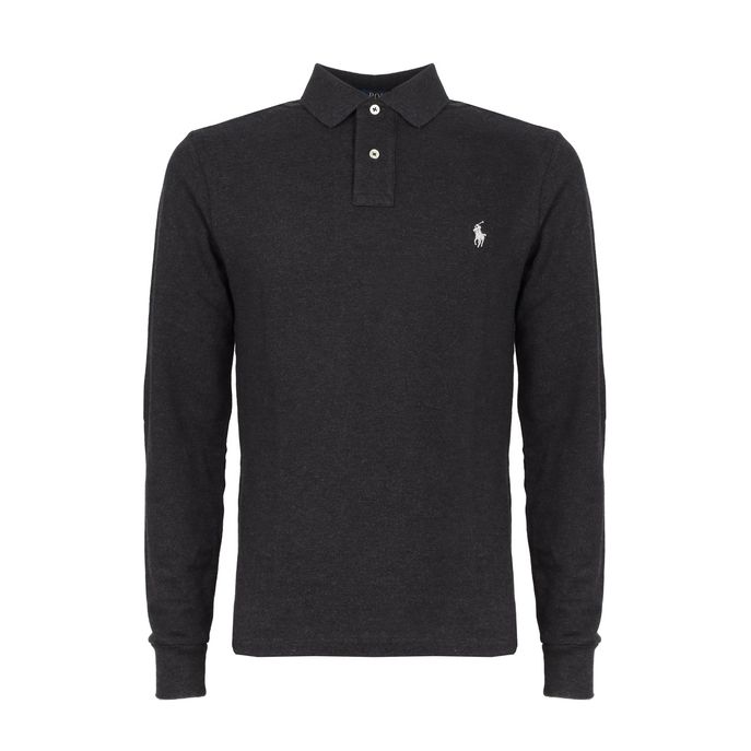 PIQUET POLO SHIRT Man Grey