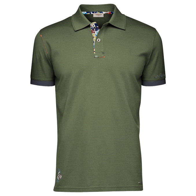 PIQUET SHORT SLEEVE POLO WITH EMBROIDERY