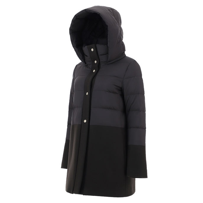 PIUMINO ASIMMETRICO Donna Nero