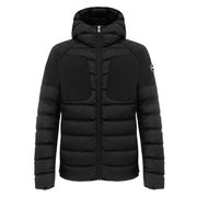 PIUMINO DOPPIO TESSUTO CON CAPPUCCIO FISSO Uomo Nero PIUMINO DOPPIO TESSUTO CON CAPPUCCIO FISSO Uomo Nero