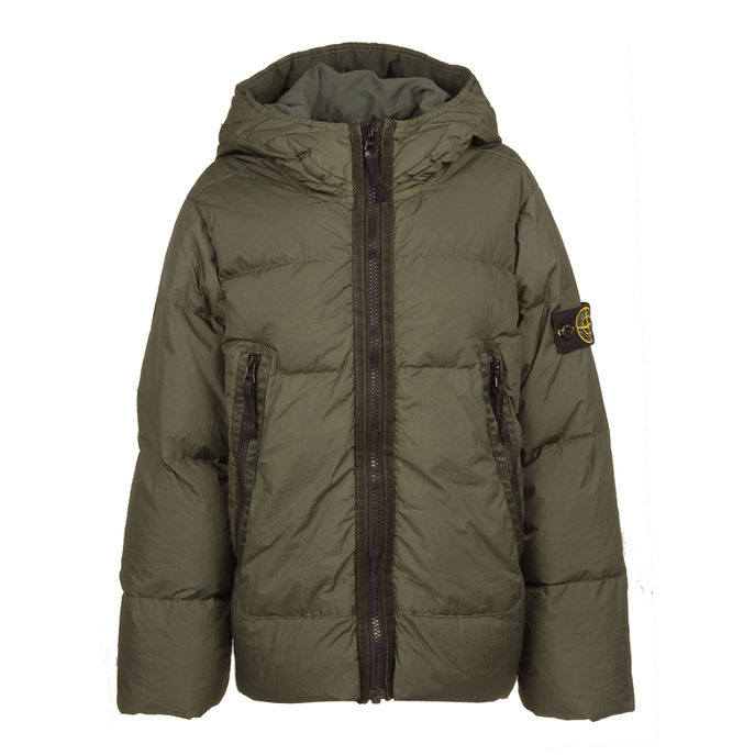 PIUMINO DYED NYLON CRINKLE Kids Olive