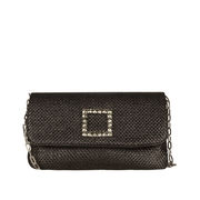 POCHETTE MINI RAFFIA Woman Black POCHETTE MINI RAFFIA Woman Black