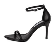 POINTED TOE SANDAL WITH STILETTO MEDIUM HEEL Woman Black POINTED TOE SANDAL WITH STILETTO MEDIUM HEEL Woman Black