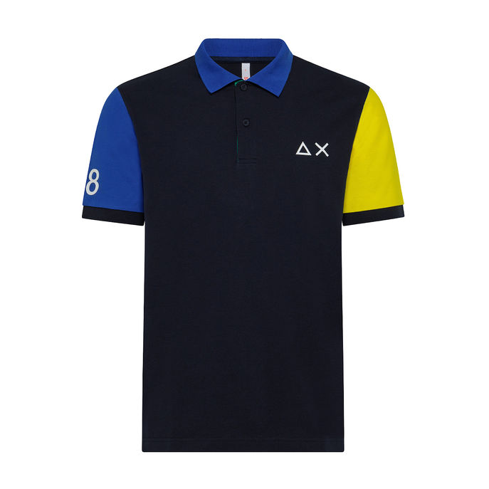 POLO FLUO COLLECTION Man Navy Blue