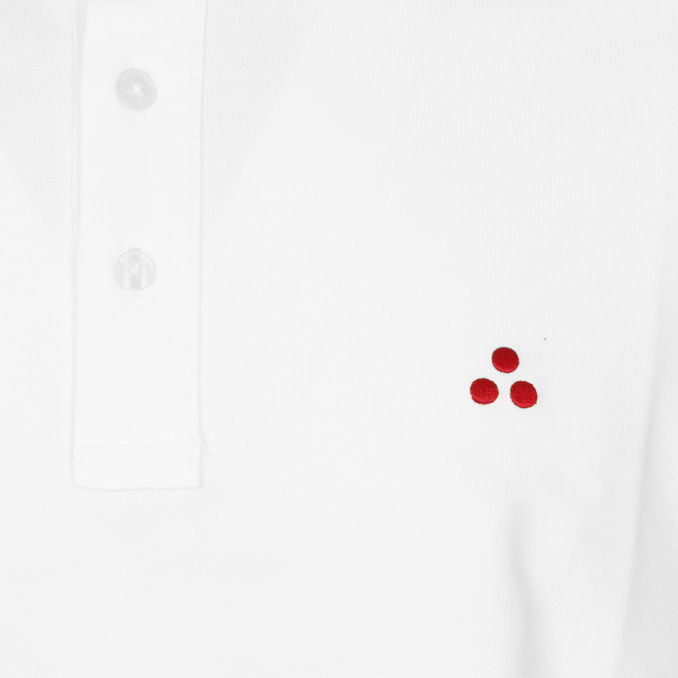 POLO IN PIQUET STRETCH Man White