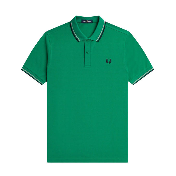 POLO SHIRT TWIN TIPPED Man Green
