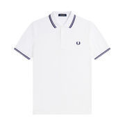 POLO SHIRT TWIN TIPPED Man White French Navy POLO SHIRT TWIN TIPPED Man White French Navy