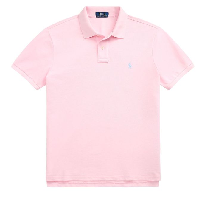 POLO SLIM FIT MESH Man Bath Pink