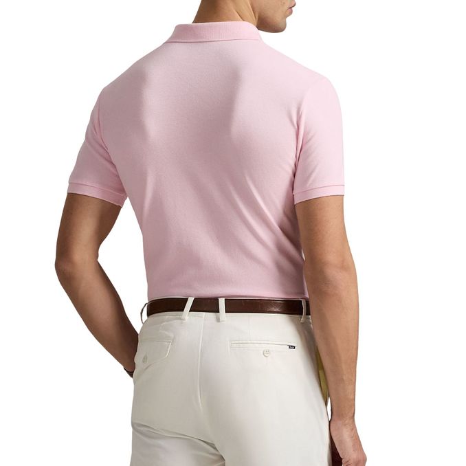 POLO SLIM FIT MESH Man Bath Pink