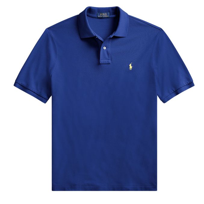 POLO SLIM FIT MESH Man Royal Blue 