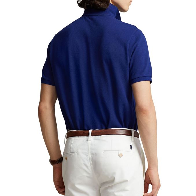 POLO SLIM FIT MESH Man Royal Blue 
