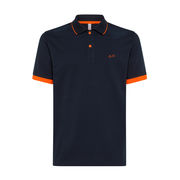 POLO SMALL STRIPES FLUO Man Navy Blue POLO SMALL STRIPES FLUO Man Navy Blue