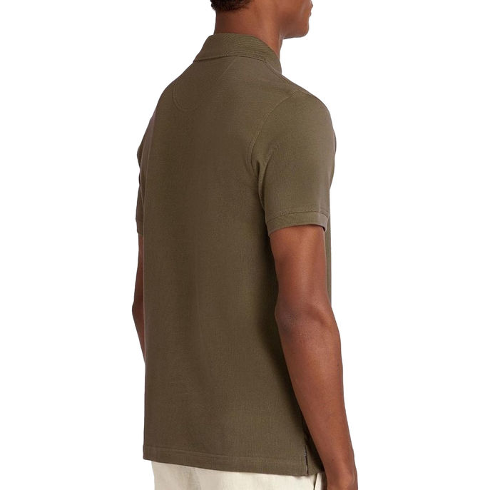 POLO TARTAN PIQUE Man Dark Olive Classic