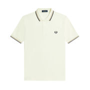 POLO TWIN TIPPED Man Ecru Warm Stone Navy POLO TWIN TIPPED Man Ecru Warm Stone Navy