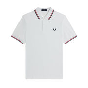 POLO TWIN TIPPED Man White Bright Red Navy POLO TWIN TIPPED Man White Bright Red Navy