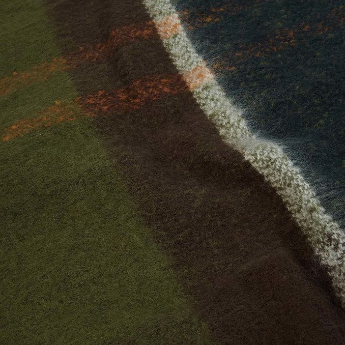 PONCHO ISLA CHECK FLEECE Woman Classic