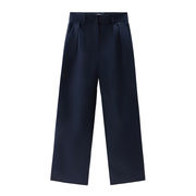 POPELINE PANTS Woman Melton Blue