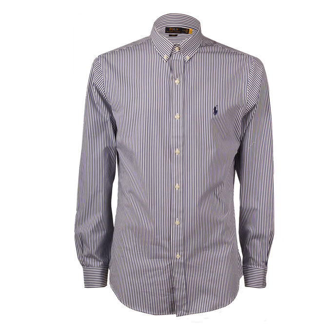 POPELINE SLIM FIT SHIRT Man Navy/White