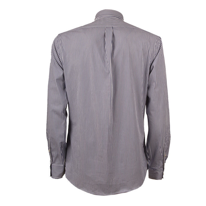 POPELINE SLIM FIT SHIRT Man Navy/White