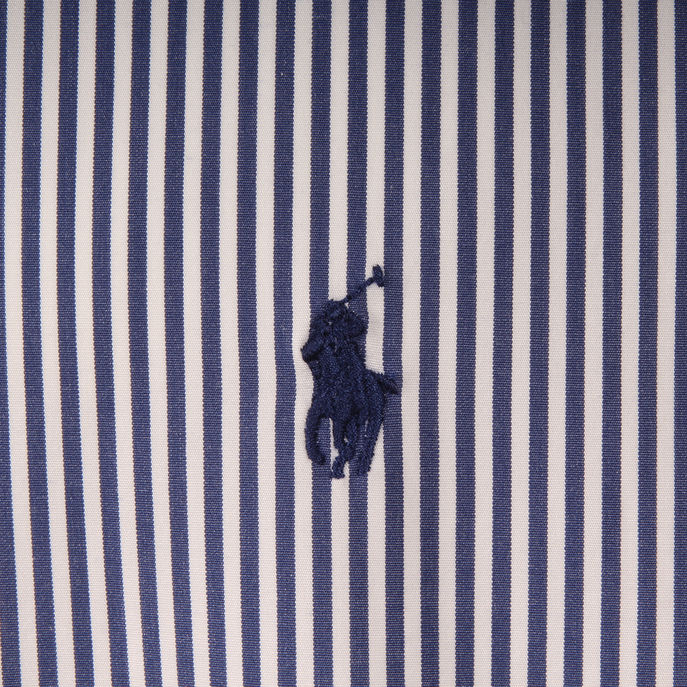 POPELINE SLIM FIT SHIRT Man Navy/White