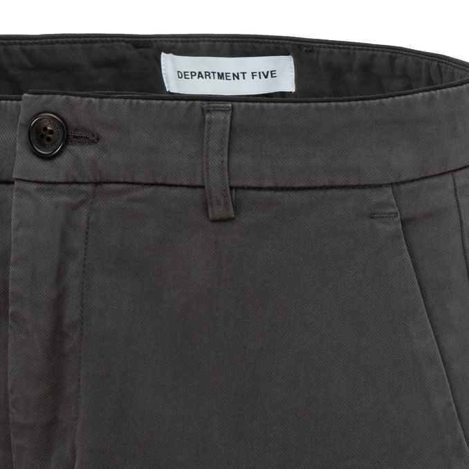 PRINCE CHINO TROUSERS IN COTTON Man Graphite
