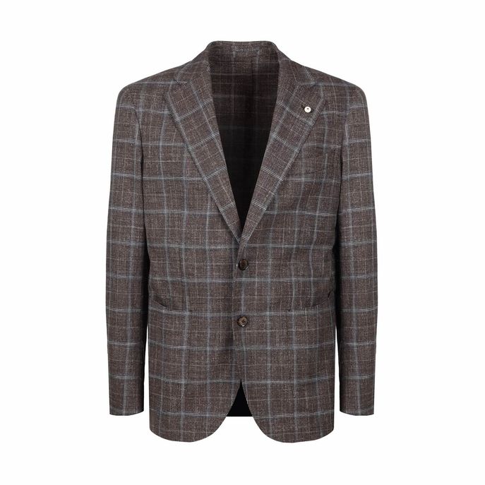 PRINCE OF WALES JACKET WITH PATCH POCKETS