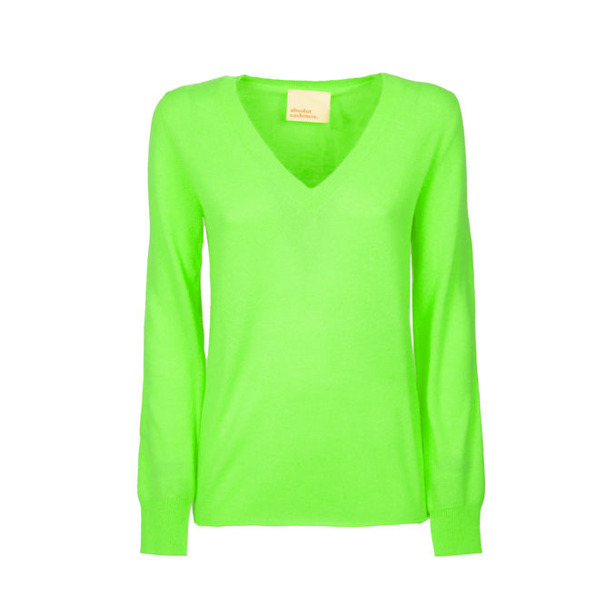 PULL ARIELLE Woman Vert Fluo
