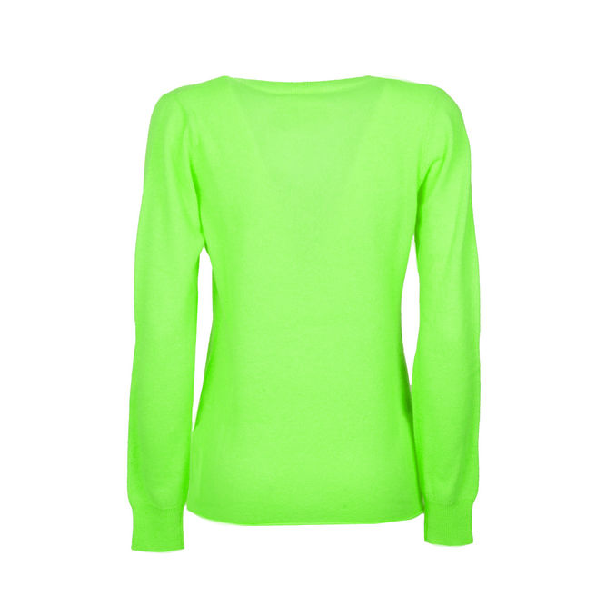 PULL ARIELLE Woman Vert Fluo