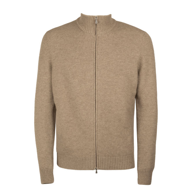 PULL FULL ZIP Man Beige