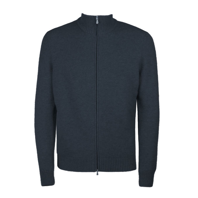 PULL FULL ZIP Man Blue Navy