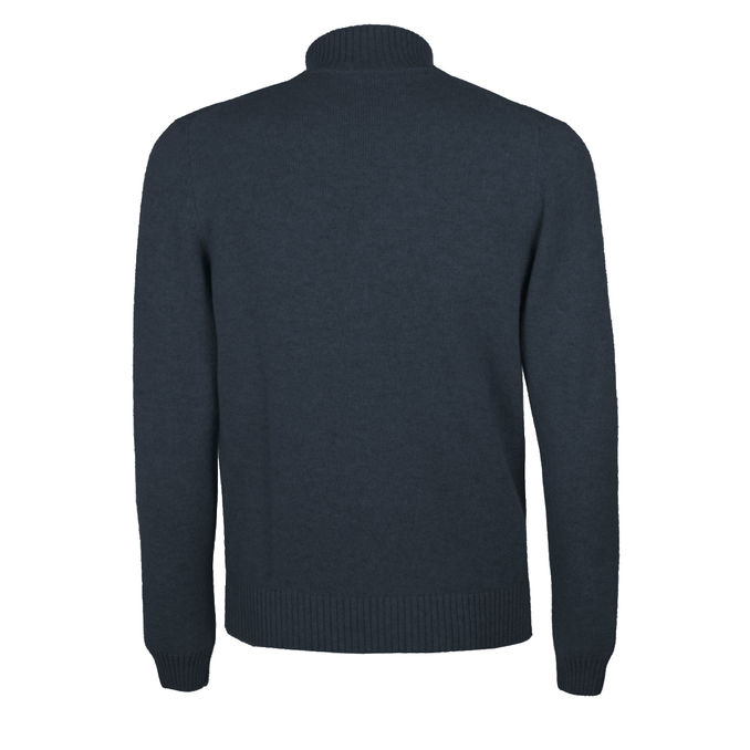 PULL FULL ZIP Man Blue Navy