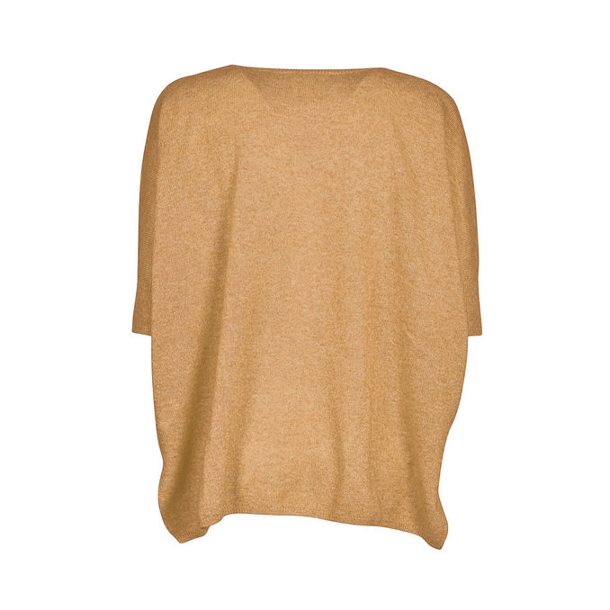 PULL KATE WITH V NECK Woman Camel 