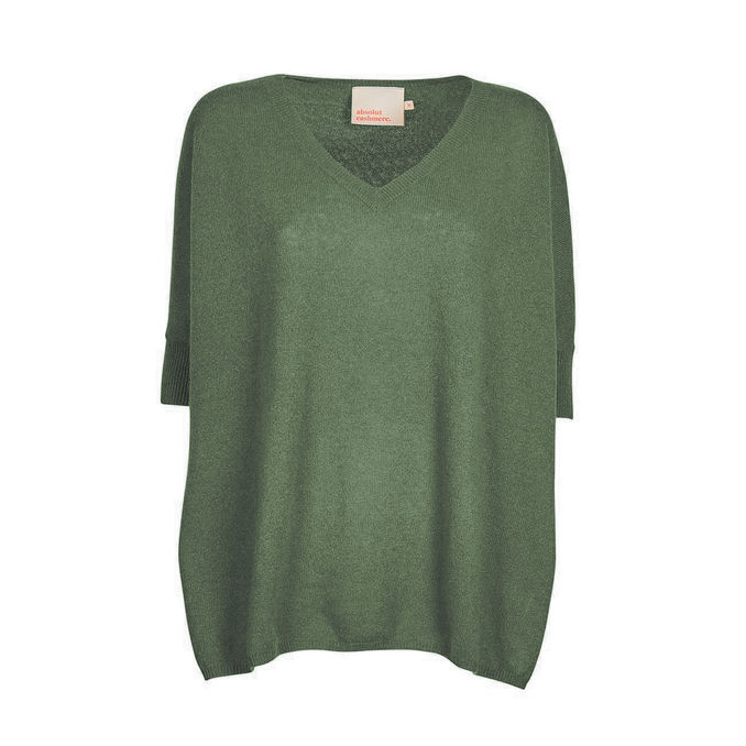 PULL PONCHO ASTRID Woman Kaki 