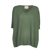 PULL PONCHO ASTRID Woman Kaki  PULL PONCHO ASTRID Woman Kaki