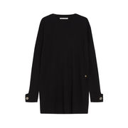 PULL RUMBA MIXED WOOL CASHMERE Woman Black PULL RUMBA MIXED WOOL CASHMERE Woman Black