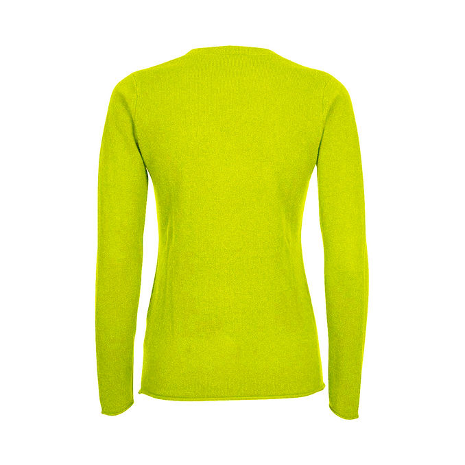 PULL SARAH Woman Jaune Fluo