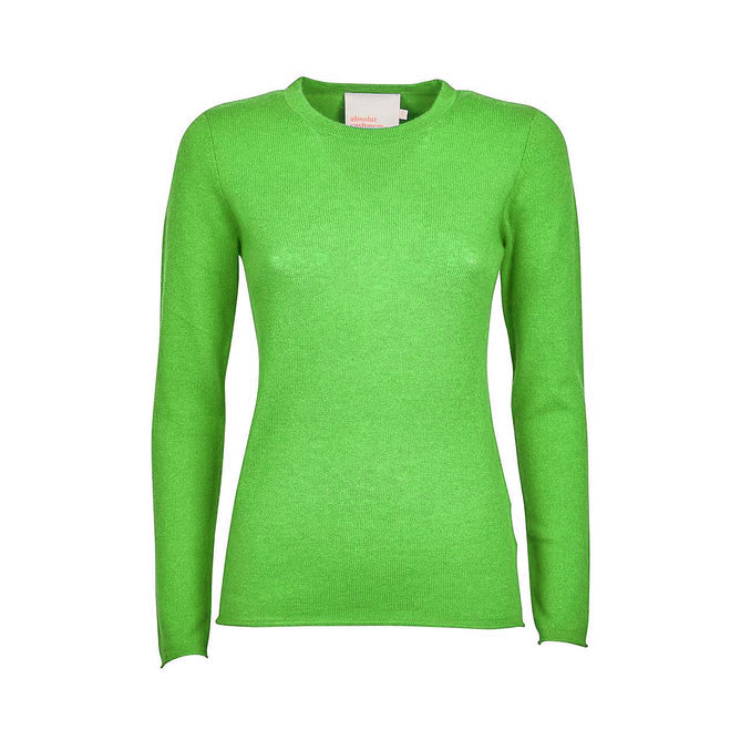 PULL SARAH Woman Vert Fluo
