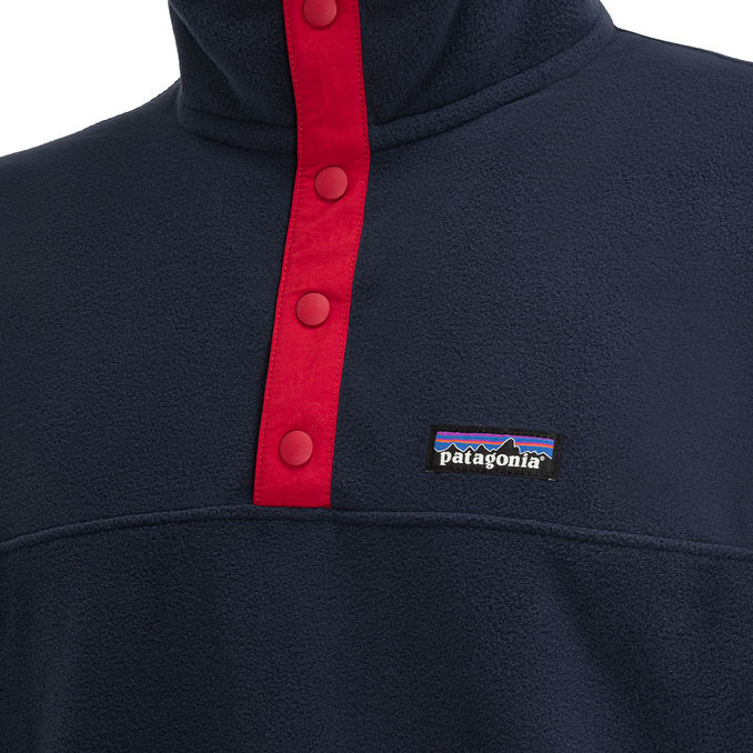 PULL SNAP-T IN PILE Man New Navy Classic Red