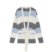 PULL TERRIER BLEND WOOL CACHMERE Woman Light Blue Melange Grey PULL TERRIER BLEND WOOL CACHMERE Woman Light Blue Melange Grey
