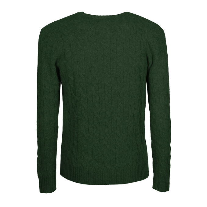 PULL WOOL AND CASHMERE Man Hunt Club Green 