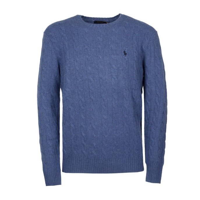 PULL WOOL AND CASHMERE Man Twilight Blue