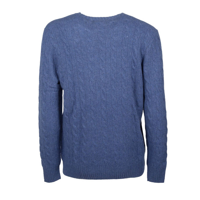 PULL WOOL AND CASHMERE Man Twilight Blue