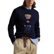 PULLOVER BEAR COTTON-LINEN SWEATER PULLOVER BEAR COTTON-LINEN SWEATER
