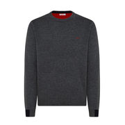 PULLOVER COLORED CUFFS Man Deep Gray  PULLOVER COLORED CUFFS Man Deep Gray