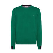 PULLOVER COLORED CUFFS Man Green Grass PULLOVER COLORED CUFFS Man Green Grass
