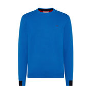 PULLOVER COLORED CUFFS Man Royal  PULLOVER COLORED CUFFS Man Royal