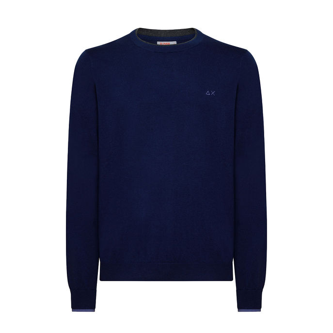 PULLOVER CREW NECK Man Deep Blue