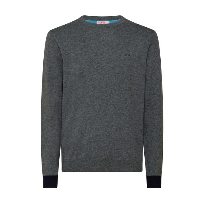 PULLOVER ELBOW CONTRAST Man Medium Grey