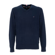 PULLOVER IN COTTON AND CACHEMIRE WITH V NECK Man Desert Sky PULLOVER IN COTTON AND CACHEMIRE WITH V NECK Man Desert Sky