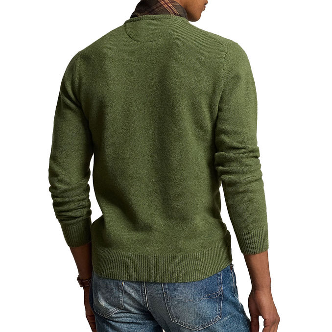 PULLOVER LAMBSWOOL Men Classic Olive Heather